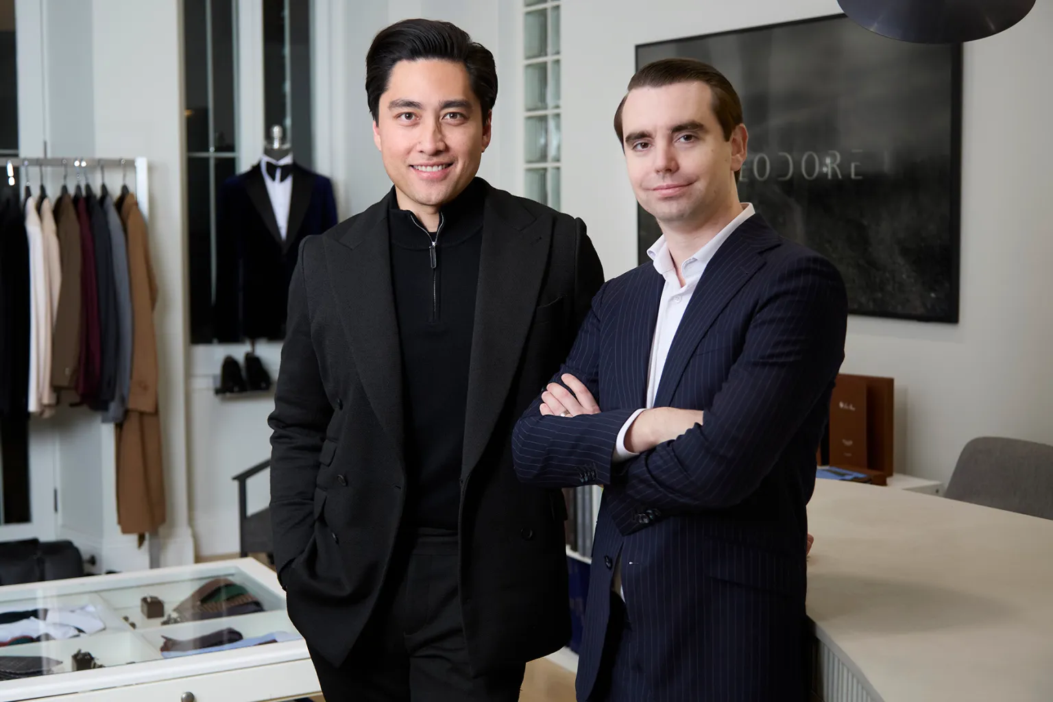 Timothy Aquino and Sean Fagan, co-founders of THDR Group, in their Surry Hills studio